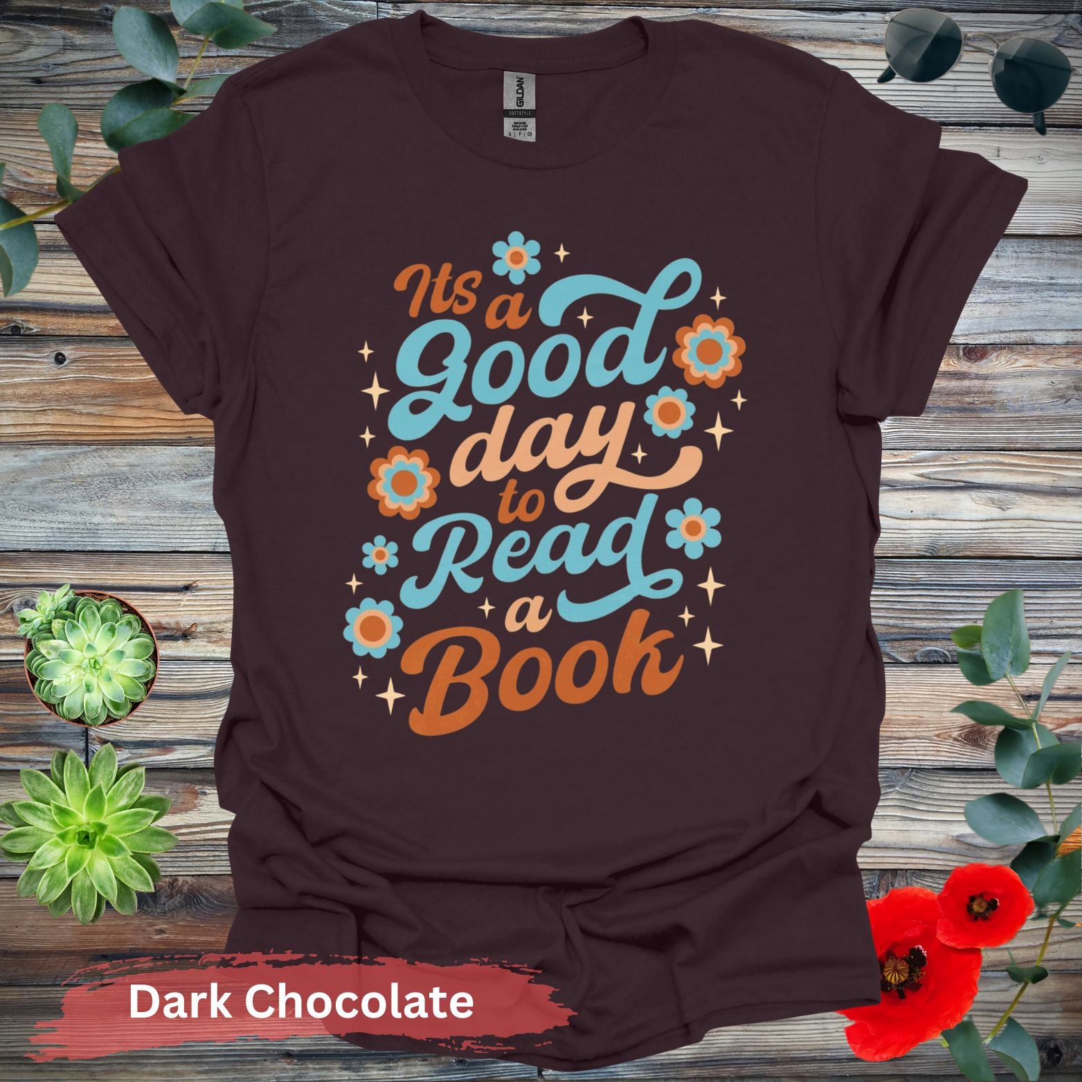 It’s a good day to read book T-shirt - S / Dark Chocolate - Physical Item