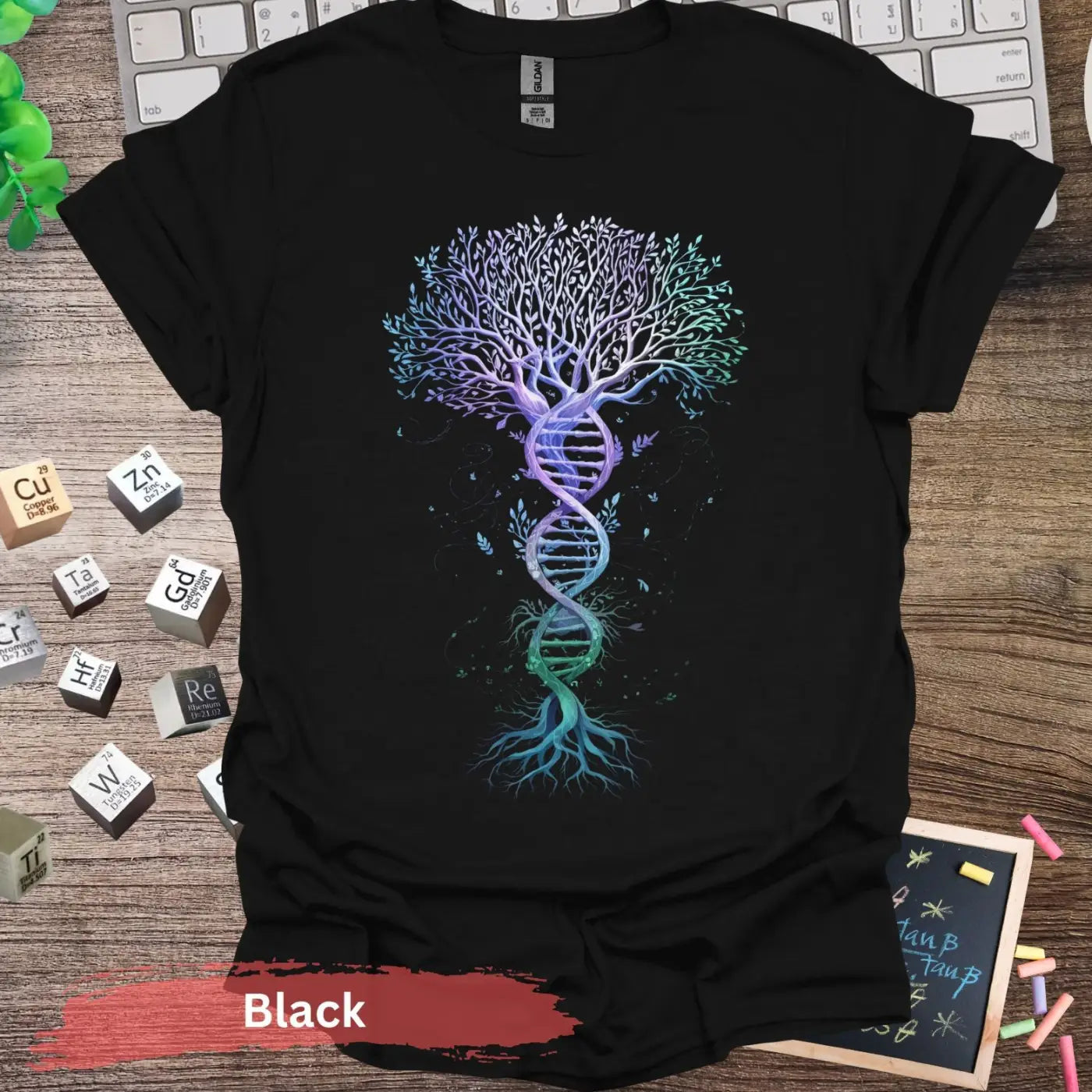 DNA The Roots of Life T-shirt - S / Black - Physical Item