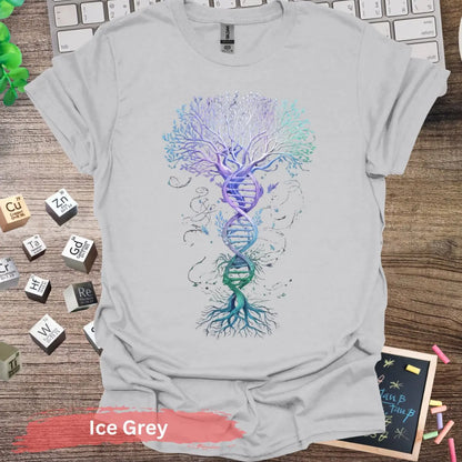 DNA The Roots of Life T-shirt - S / Ice Grey - Physical Item