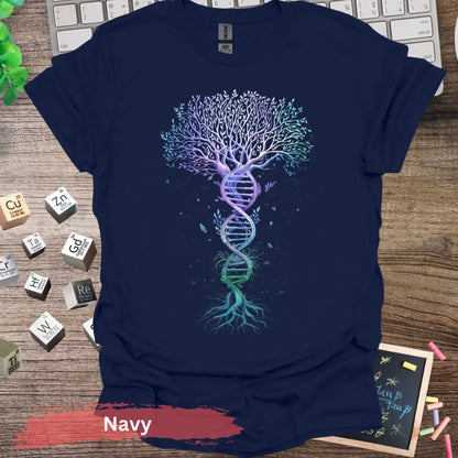 DNA The Roots of Life T-shirt - S / Navy - Physical Item