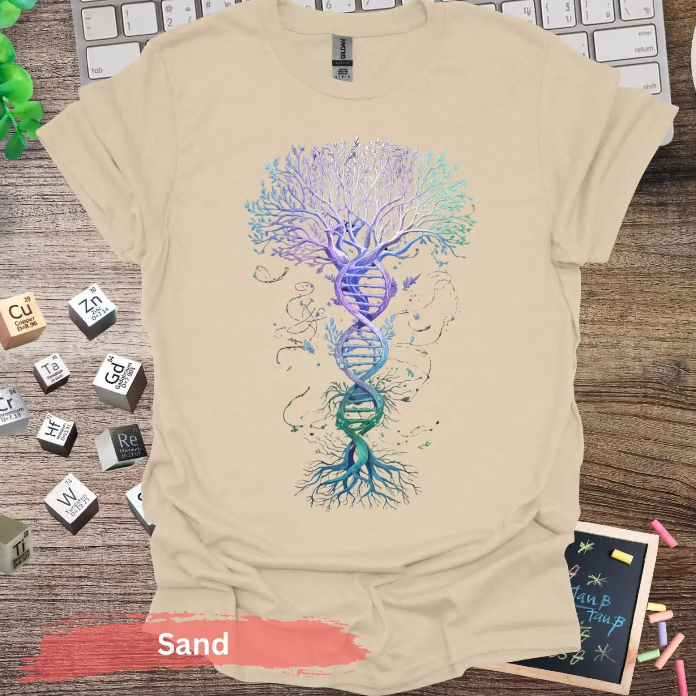 DNA The Roots of Life T-shirt - S / Sand - Physical Item