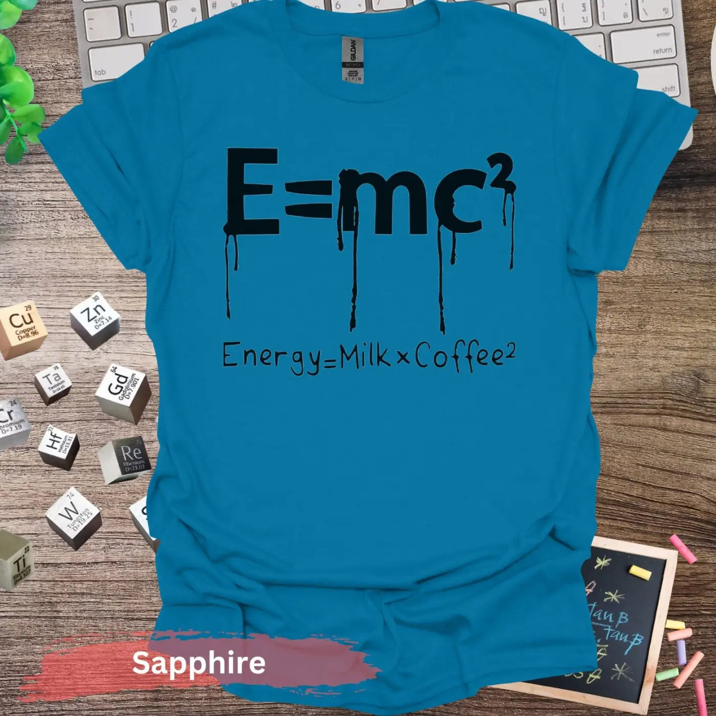 Einstein Equation Redefined T-shirt - Dark Design / S / Sapphire - Physical Item