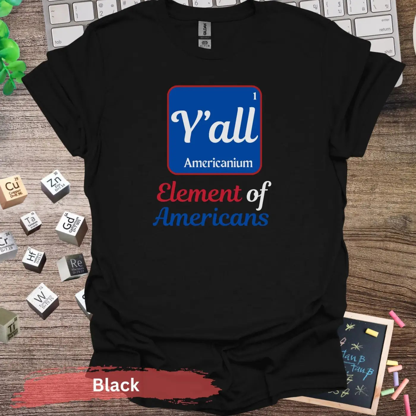 Element of Americans T-Shirt - S / Black - Physical Item