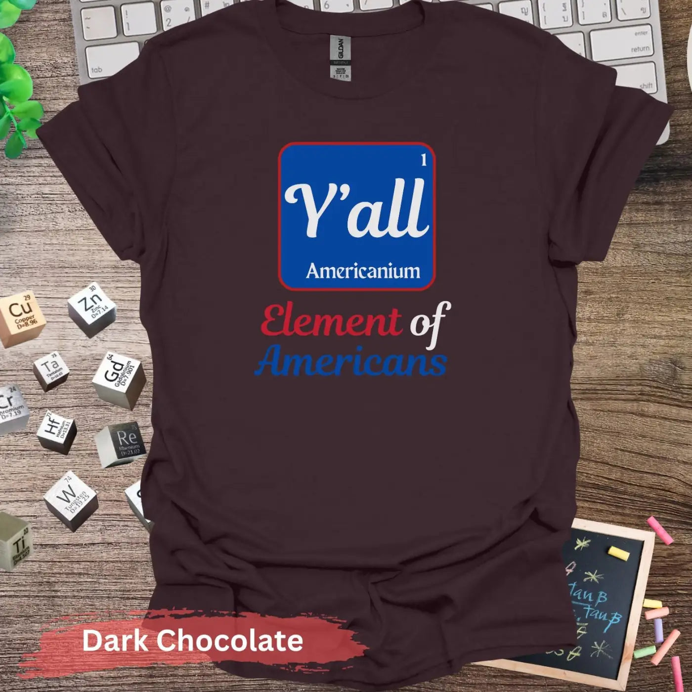 Element of Americans T-Shirt - S / Dark Chocolate - Physical Item