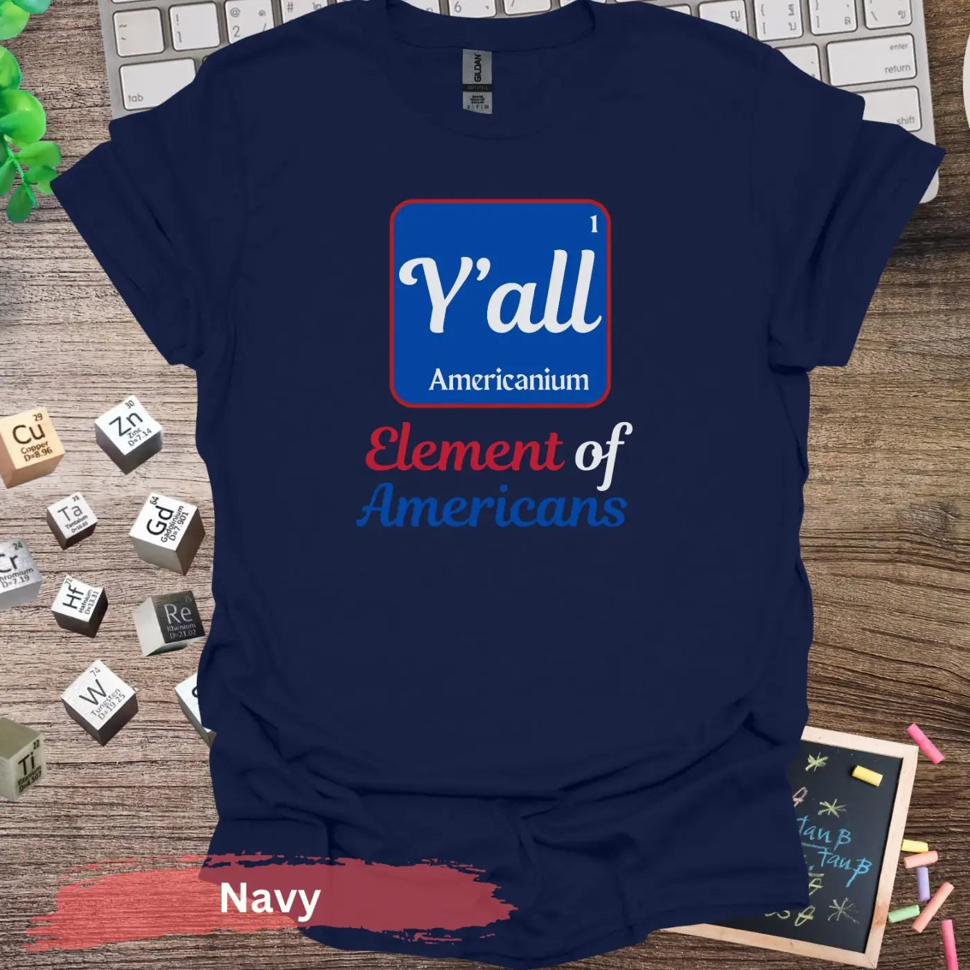 Element of Americans T-Shirt - S / Navy - Physical Item