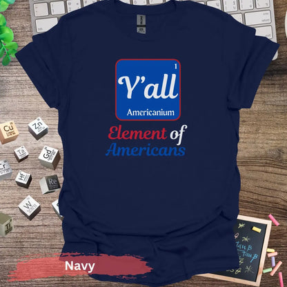 Element of Americans T-Shirt - S / Navy - Physical Item