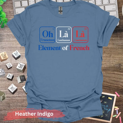 Element of French T-shirt - S / Heather Indigo - Physical Item