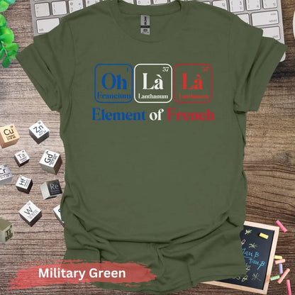 Element of French T-shirt - S / Military Green - Physical Item