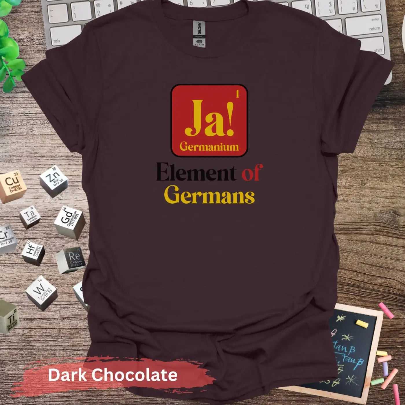 Element of Germans T-Shirt - S / Dark Chocolate - Physical Item