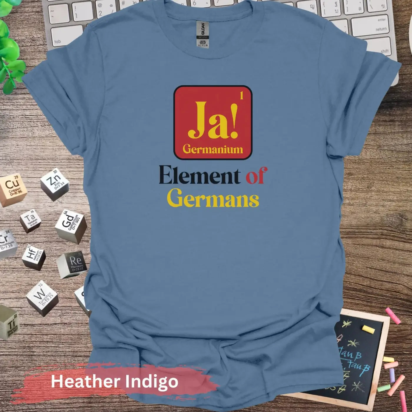 Element of Germans T-Shirt - S / Heather Indigo - Physical Item