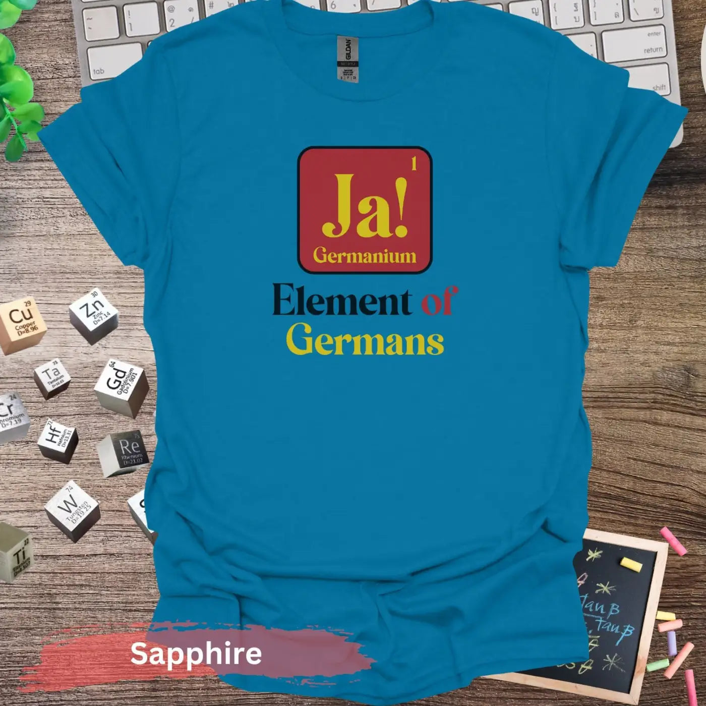 Element of Germans T-Shirt - S / Sapphire - Physical Item