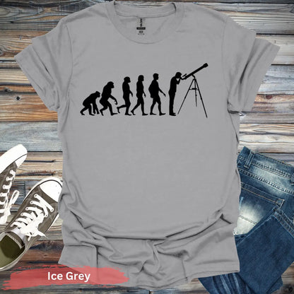 Evolution in Astronomy T-shirt - S / Ice Grey - Physical Item