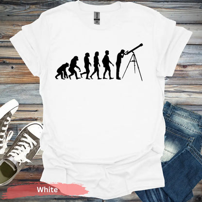Evolution in Astronomy T-shirt - S / White - Physical Item