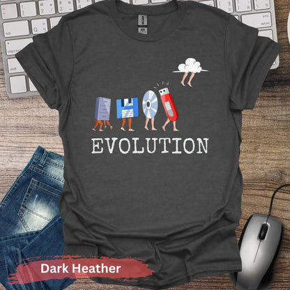 Evolution in IT T-shirt - S / Dark Heather - Physical Item