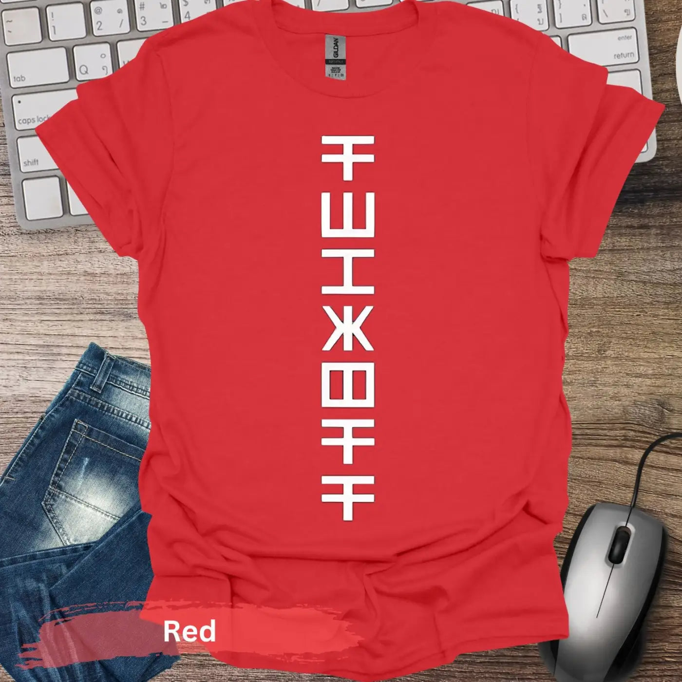 F*** Off in Aztecs T-shirt - S / Red - Physical Item