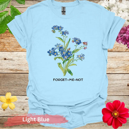 Forget-Me-Not T-shirt - S / Light Blue - Physical Item