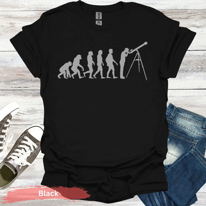 From Ape to Astronomer T-shirt - S / Black - Physical Item