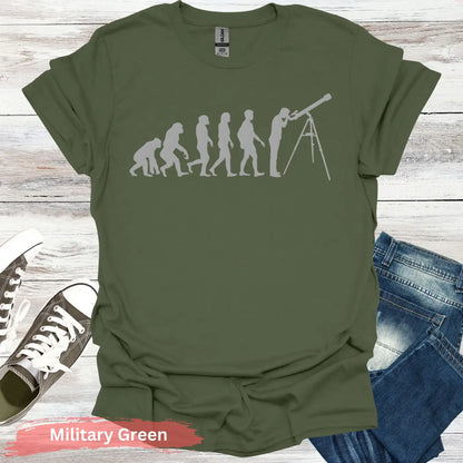 From Ape to Astronomer T-shirt - S / Military Green - Physical Item
