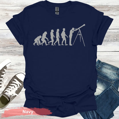 From Ape to Astronomer T-shirt - S / Navy - Physical Item