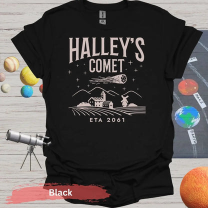 Halley’s Comet ETA 2061 T-shirt - S / Black - Physical Item