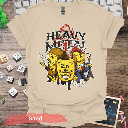 Heavy Metal Elements Band T-shirt - S / Sand - Physical Item