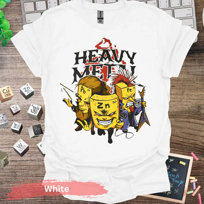 Heavy Metal Elements Band T-shirt - S / White - Physical Item