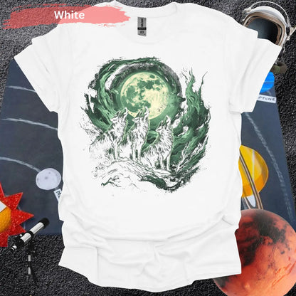 Howl You Doing? Three Wolves and a Moon Shirt - Physical Item