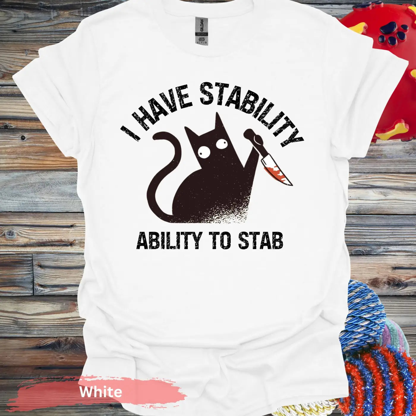 I Have Stability T-shirt - S / White - Physical Item