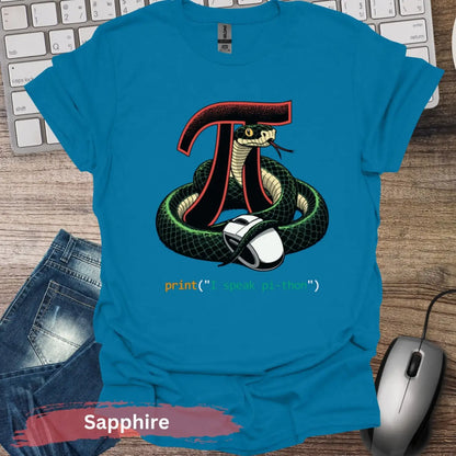 I Speak Python T-shirt - S / Sapphire - Physical Item