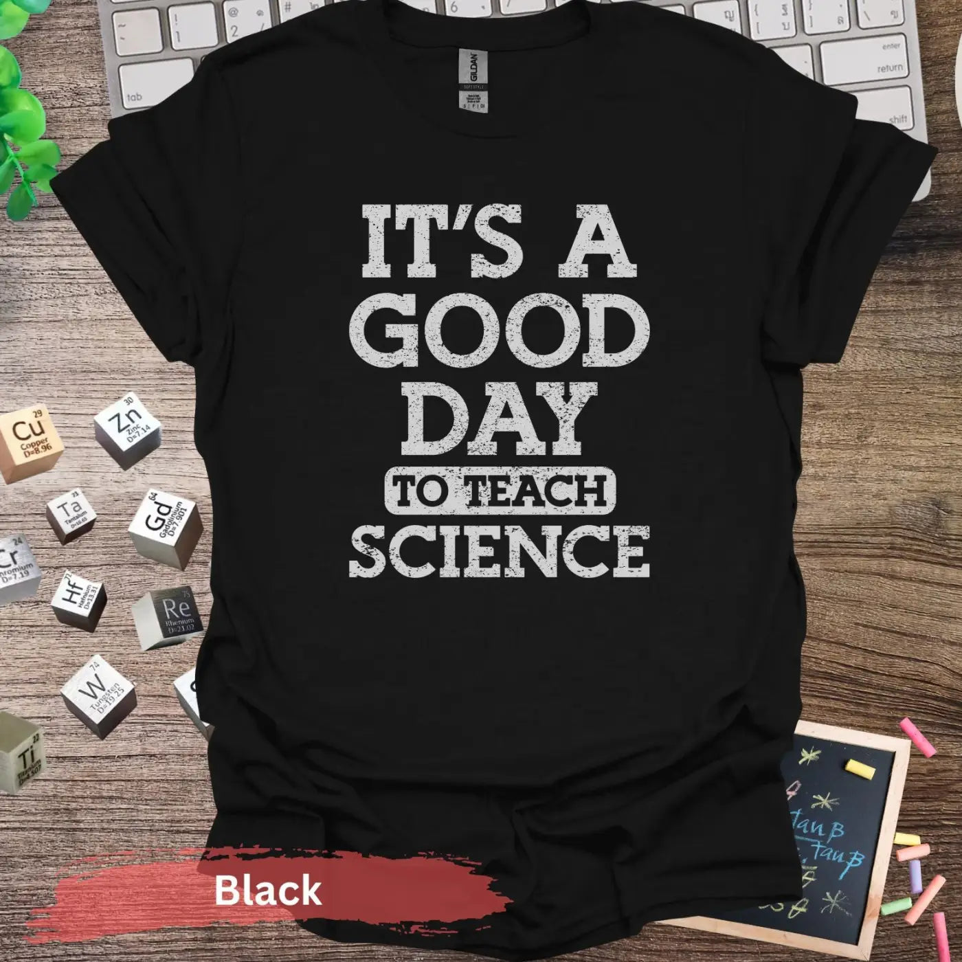 It’s a Good Day to Teach Science T-Shirt - S / Black - Physical Item