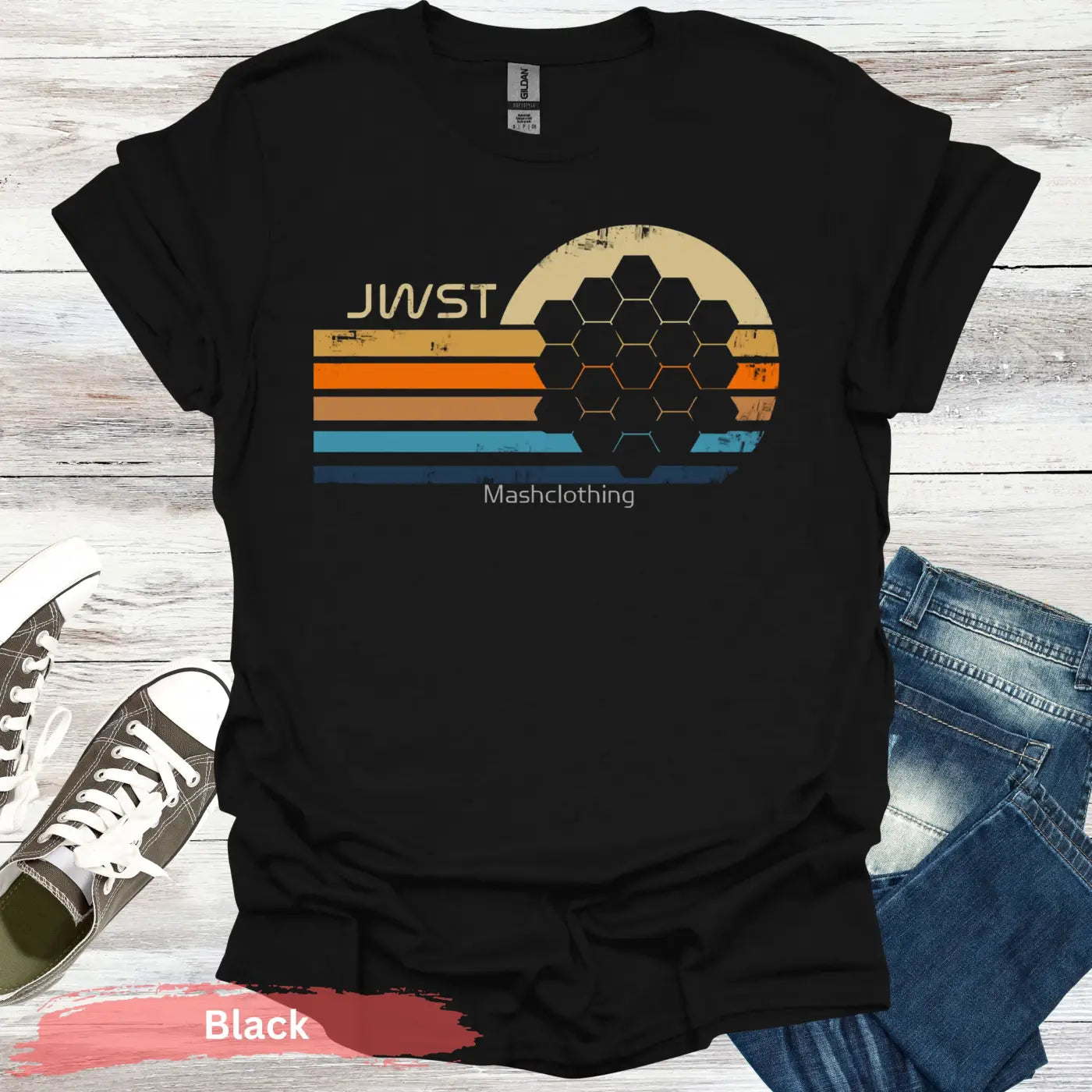 JWST T-Shirt - S / Black - Physical Item