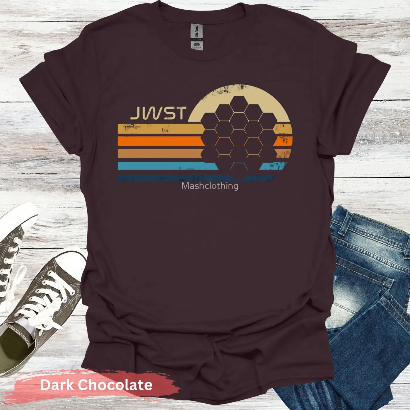 JWST T-Shirt - S / Dark Chocolate - Physical Item