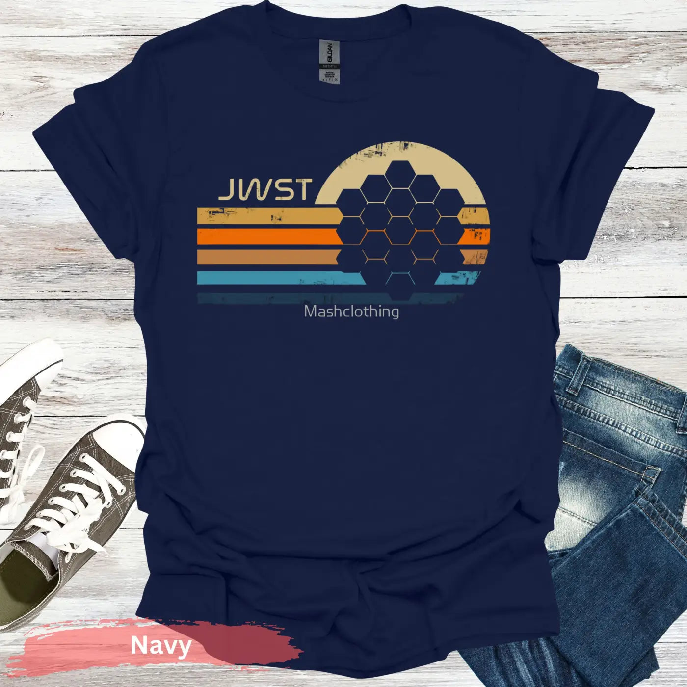 JWST T-Shirt - S / Navy - Physical Item