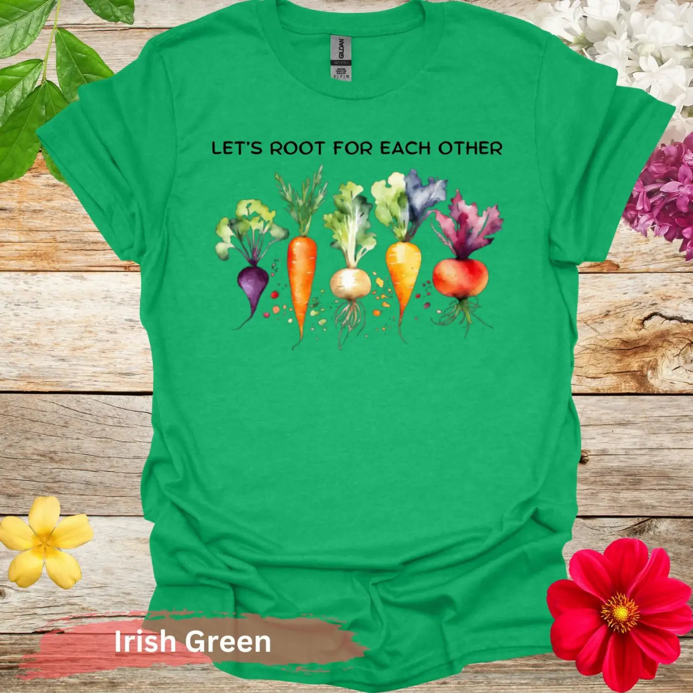 Let’s Root For Each Other T-Shirt - S / Irish Green - Physical Item