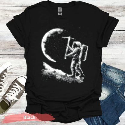 Lunar Miner T-Shirt - S - Unisex / Black - Physical Item