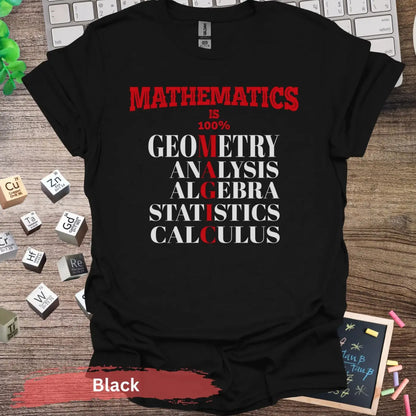 Math is 100 Percent Magic T-Shirt - S / Black - Physical Item