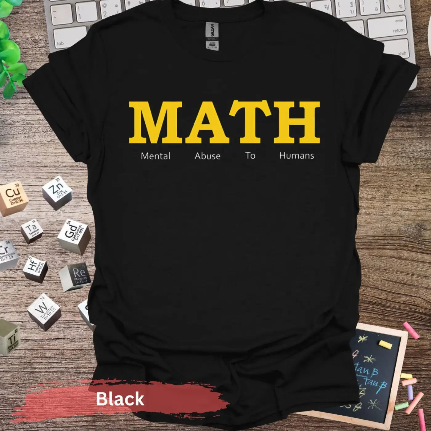 MATH Mental Abuse To Humans T-Shirt - S / Black - Physical Item