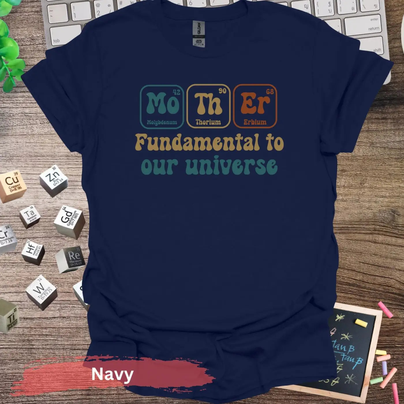 Mother Fundamental to Our Universe T-shirt - S / Navy - Physical Item