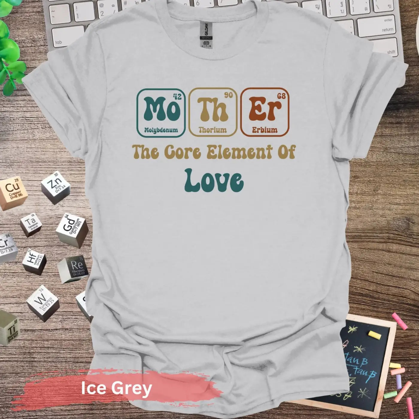 Mother The Core Element Of Love T-shirt - S / Ice Grey - Physical Item