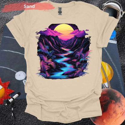 Neon Paradise River of Light T-shirt - S / Sand - Physical Item