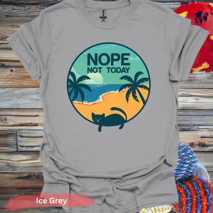 Nope Not Today T-Shirt - S / Ice Grey - Physical Item