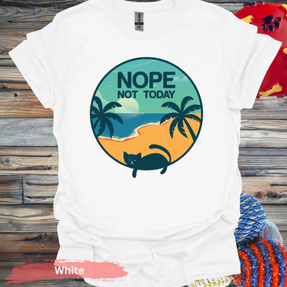 Nope Not Today T-Shirt - S / White - Physical Item