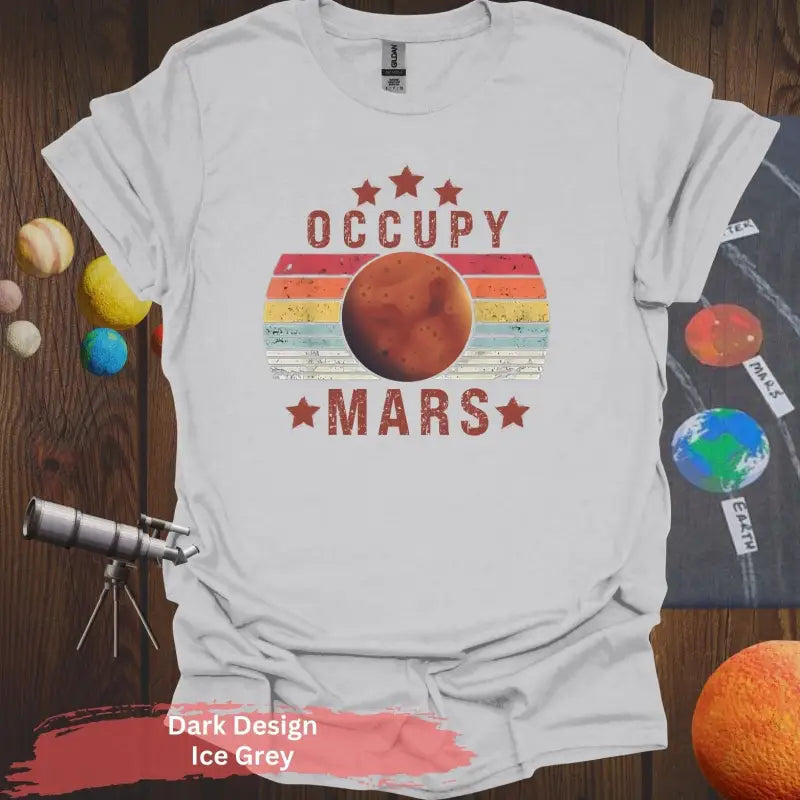 Occupy Mars Space Exploration - Dark Design / S / Ice Grey - Physical Item