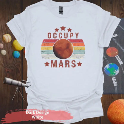 Occupy Mars Space Exploration - Dark Design / S / White - Physical Item