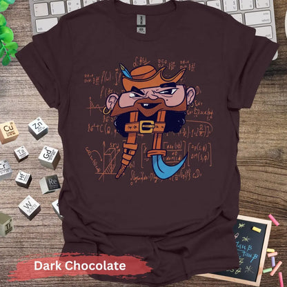 Pirate Mathematician T-shirt - S / Dark Chocolate - Physical Item