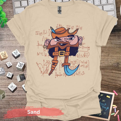 Pirate Mathematician T-shirt - S / Sand - Physical Item