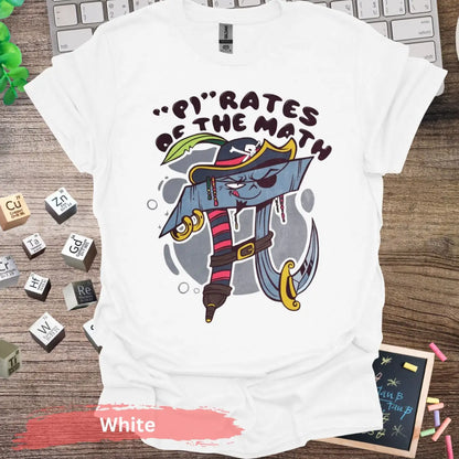 PIrates of the Math Graphic T-Shirt - S / White - Physical Item