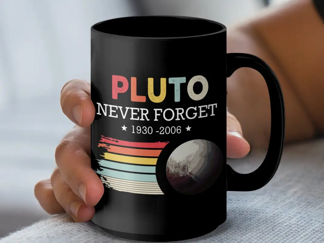 Pluto Never Forget 1930 - 2006 Nostalgic Customizable Mug - Physical Item