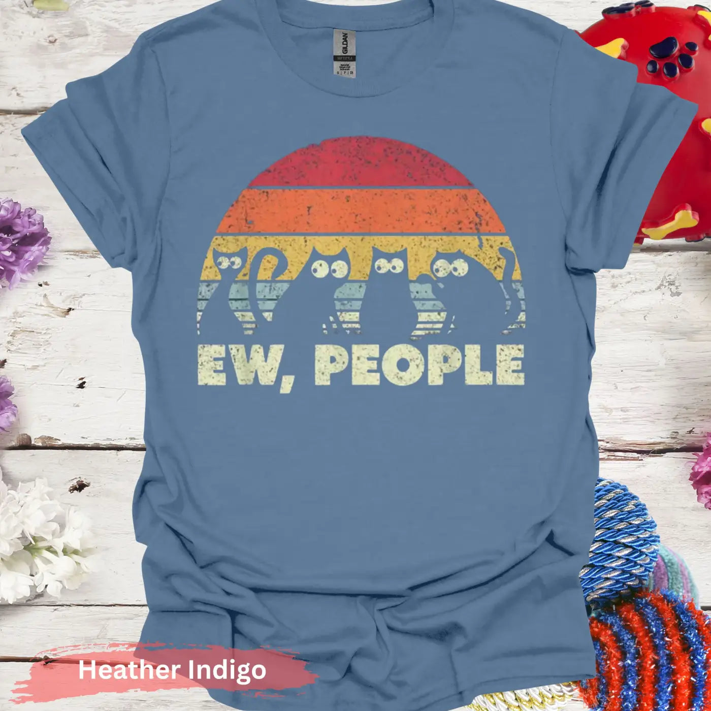 Ew People T-shirt - S / Heather Indigo - Physical Item