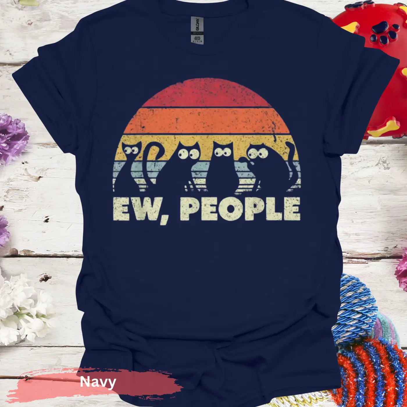 Ew People T-shirt - S / Navy - Physical Item